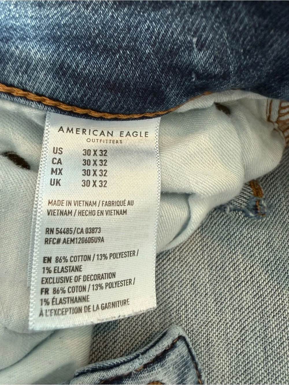American Eagle Outfitters Next Level Flex Men's Blue Slim Fit Jeans